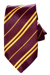 Harry Potter Jungen Krawatte von Rubie's Costume Co. gelbe Streifen auf Burgund 51 Zoll - Bild 1 von 6
