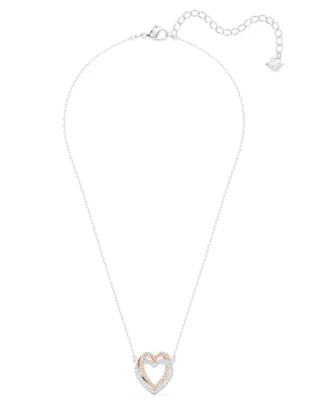 Swarovski 5518868 Collana Infinity Cuore Bianca Mix di finiture - Immagine 1 di 4