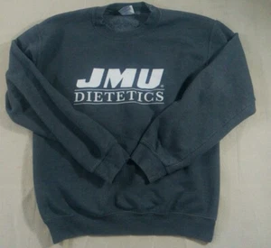 Vintage James Madison Dukes Small Gray Sweatshirt Sweater Dietetics JMU Mens - Picture 1 of 10