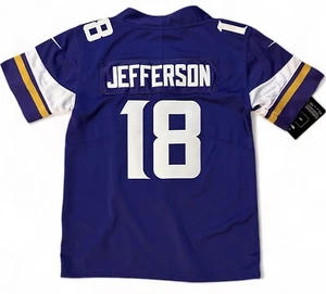Youth Small Justin Jefferson Minnesota Vikings Purple Vapor Limited Nike Jersey - Picture 1 of 5
