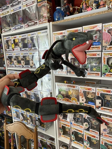 SHINY RAYQUAZA Black POKÉMON CENTER - DRAGON POSEABLE FLEXIBLE PLUSH BRAND NEW!! Cover