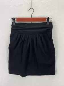 Diane Von Furstenberg Ginsberg Skirt Women’s 0 Black Mini Pockets Short DVF - Picture 1 of 6