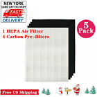 True Hepa + 4 Replacement Filters For Winix 115115 Plasmawave 5300 5500 Size 21.