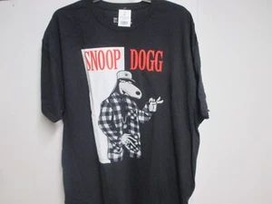 SNOOP DOG MENS T SHIRT (XL) NWT BLACK W/"SNOOP" CLASSIC LOGO RARE GEM!! - Picture 1 of 4