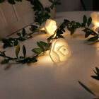 20/40 LED Rosen Blumen Lichterkette Beleuchtung Weihnachten Hochzeit Party Deko