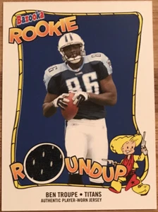 2004 Bazooka Rookie Roundup Jerseys Ben Troupe RR-BT Tennessee Titans - Picture 1 of 3