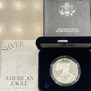 1998-P Proof $1 American Silver Eagle Coin With OGP & COA. (450,728 minted) - Picture 1 of 12