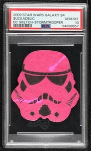 2009 Star Wars Galaxy Series 4 Shaped 1/1 $uckadelic PSA 10 Auto Sketch i1f - Picture 1 of 3