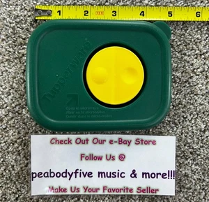 Tapa de repuesto vintage TUPPERWARE verde/amarillo ventilada para microondas #3388A-5 - Imagen 1 de 4