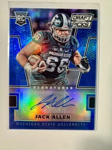 2016 Panini Prizm Draft Picks - Jack Allen #257 Green Prizm Auto (AU, RC) - Picture 1 of 2