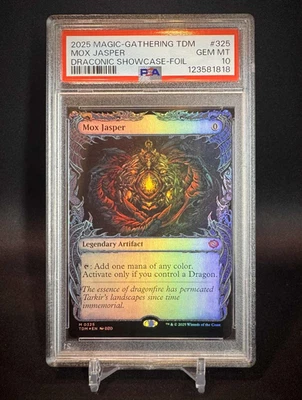 🌈 PSA 10 - Mox Jasper - Showcase FOIL - MTG Tarkir: Dragonstorm #325 - PRISTINE - Image 1 of 2