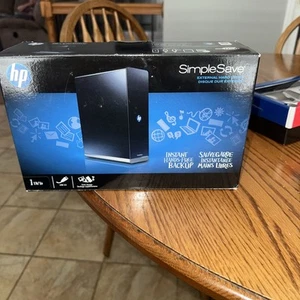 New Sealed HP SimpleSave 1 TB External Hard Drive Instant Backup MD1000H - Afbeelding 1 van 5