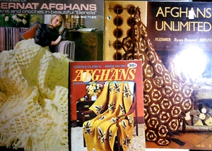 Lot of 3  Afghan Knit or Crochet Berella Unlimited Pattern & Instruction Books - Picture 1 of 10