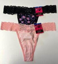 Maidenform Lace Thongs Set/2 Size 8/XL New MSRP $ 26.00