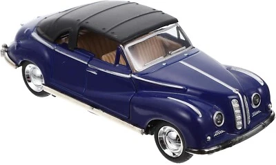 Vintage Die Cast Metal Car Model Decorative or Play Car, Retro Alloy, Blue - Image 1 of 4