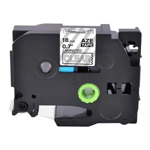 1PK Compatible TZ-145 TZe-145 White on Clear Label Tape for Brother PT-E300 0.7" - Picture 1 of 7