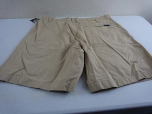EDDIE BAUER Men's 40 Khaki Cotton 9" Inseam Belted Short Pants Shorts NEW $60 - Picture 1 of 5