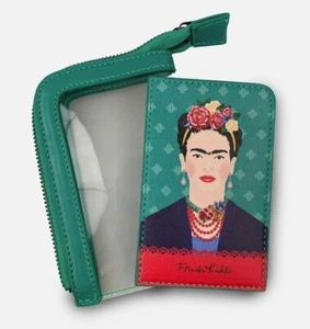 Cartera para tarjetas Frida Kahlo Vogue, verde. 14 x 9,5 cm - Imagen 1 de 7