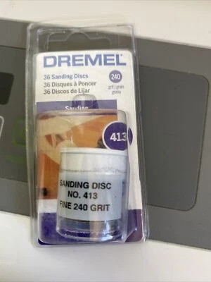 Disco de lijado de montaje central de esmeril de grado fino de grano 240 Dremel 413 1 pulgada Foto 1 de 3
