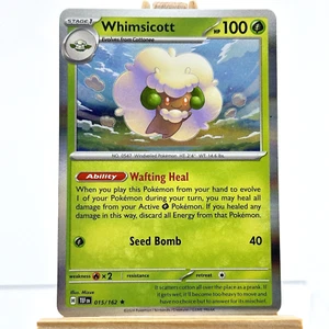 Whimsicott 015/162 Holo Rare Pokemon TCG Scarlet & Violet Temporal Forces - Picture 1 of 6