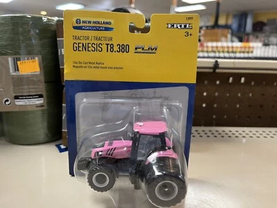 1/64 New Holland Genesis T8.380 Pink Tractor - Image 1 of 2