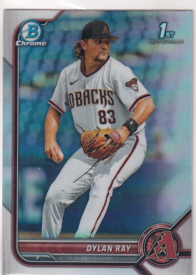 2022 BOWMAN CHROME REFRACTORS 1ST RC DYLAN RAY ARIZONA DIAMONDBACKS FIRST #1310 - Image 1 of 1