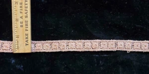 Pizzo vintage/antico marrone inserto cotone 3-3/4 iarde - Foto 1 di 1