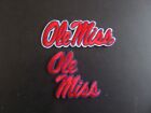 LOT OF 2- OLE MISS REBELS" NCAA"COLLEGE EMBRODIERED IRON ON PATCH