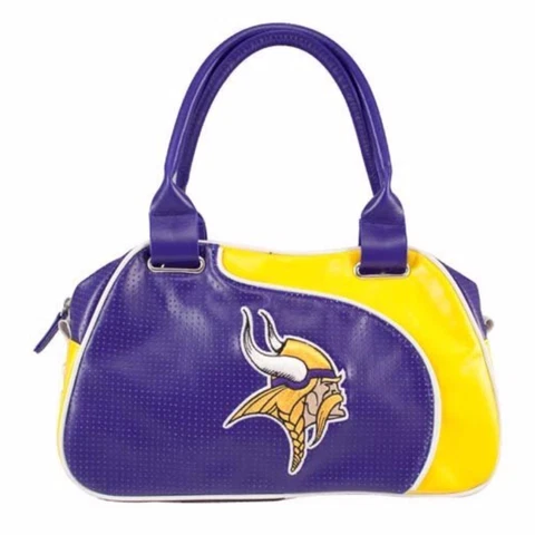 NFL Minnesota Vikings Perfect Bowler Purse Hand Bag Cover