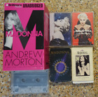 MADONNA CASSETTE TAPE LOT - Audiobook & 5 Albums/Cassingles - True Blue & More