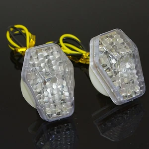 Flush Mount Turn Signals Led Light Clear Fit 2001 2002 2003 2004 2005 YAMAHA FZ1 - Picture 1 of 4