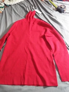 Chico's Rachel Turtleneck Sweater Red Size Chico’s 2 NWT - Picture 1 of 7