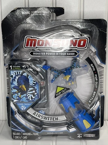 Monsuno Jakks Pacific Airswitch #19 Action Figure & Card New in Package Cover