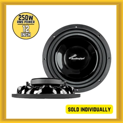 Audiopipe TS-FA1200 12′′ Subwoofer Coche Montaje Poco Profundo 250W RMS Potencia Doble 4 Ohmios Foto 1 de 4