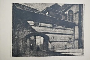 Zofia Stankiewicz (1862 - 1955) Signed Aquatint Etching. Kings Passage - Picture 1 of 4