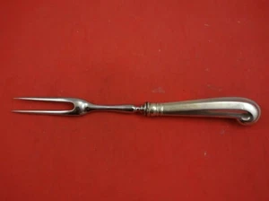 Queen Anne Williamsburg by Stieff Sterling Silver Roast Carving Fork HH 10 3/4" - Picture 1 of 3