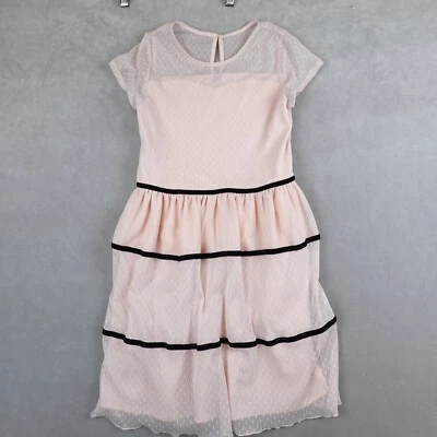 bcx Girl dress Blush Pink Lace Lined Size 12 - Image 1 of 4