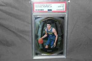 2018 Select Premier Michael Porter Jr. Rookie Rc # 134 PSA 10 Nuggets NBA - Picture 1 of 2