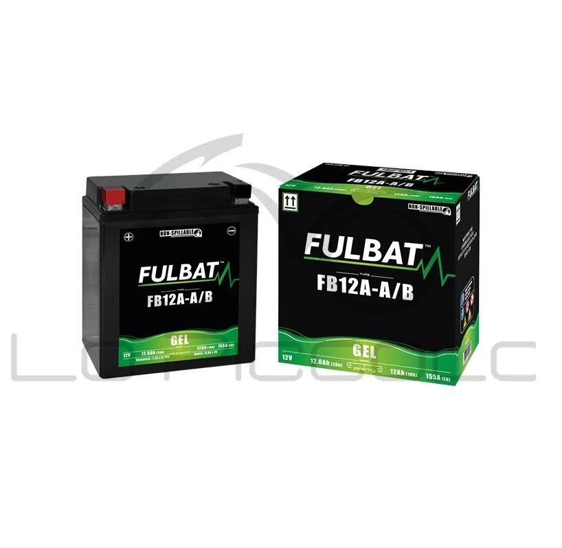 YB12A-A FULBAT GEL BATTERY FB12A-A KAWASAKI 440 LTD 1980 - 1984 - Image 1 of 1