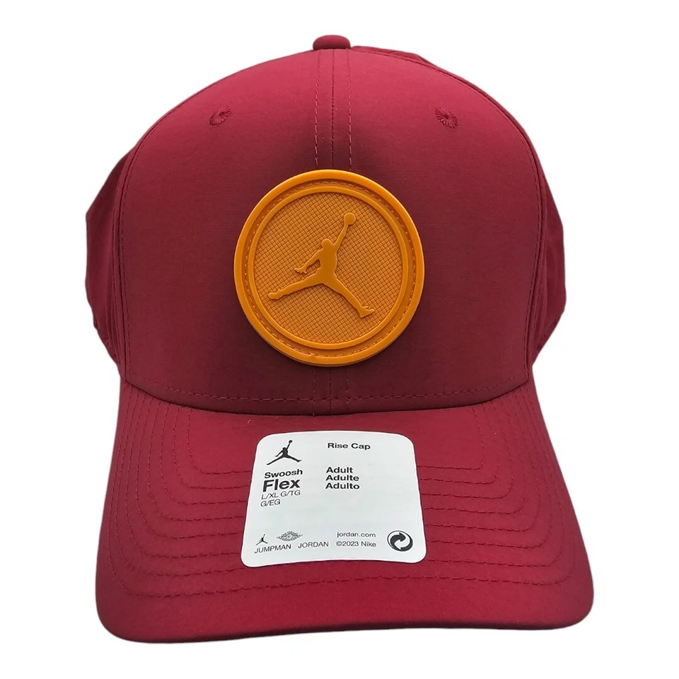 Nike Jordan Rise Jumpman Patch Swoosh FD5187-687 Flex Hat Rise Cap Adult M/L