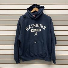 Washburn Ichabods Hoodie Sweatshirt Men’s Large Nike Center Swoosh College Adult