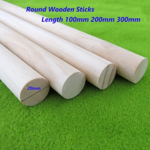 Holzstab Birkenholz Rundstange Ø 20mm Holzrundstab Rundstäbe Unfertig Modell - Picture 1 of 7