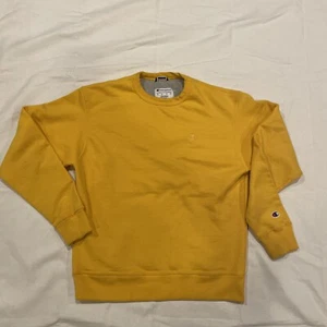 Champion Pullover Sudadera Suéter Para Hombre Talla Mediana M Amarillo - Imagen 1 de 13