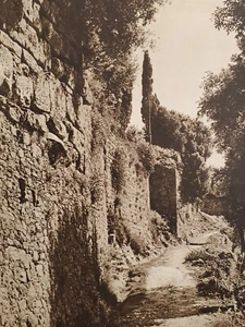 Volterra Pared Etrusca Toscana Italia Fotograbado Original Años 30 Kurt Hielscher - Imagen 1 de 2