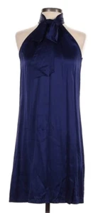 Ann Taylor Loft Seidenneckholder Cocktailkleid marineblau Größe 0 - Bild 1 von 2
