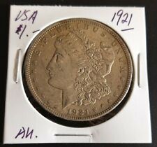 USA 1921 Morgan Silver Dollar AU Very Nice Silver Coin (#X21)