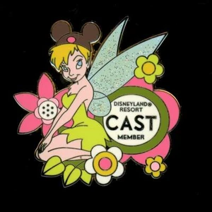 DLR Cast Exclusive Tinker Bell with Flowers Disney Pin 64411 - Picture 1 of 1