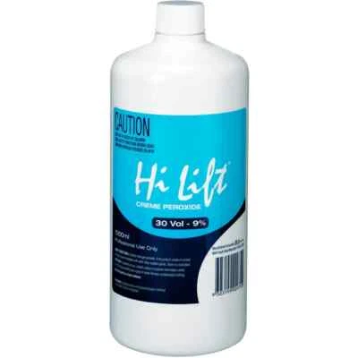 Hi Lift Peroxide 30 Vol 9% 1L Hi Lift 9% Developer 1L Professional Hair Colour - image 1 of 4