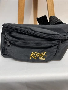 Vintage 1990s Kodak Film Photography Black Fanny Pack Waist Bag - Picture 1 of 2