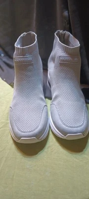 Botines Marc Fisher Mujer Gris Musculante Tela Cremallera Trasera Talla 7 M Foto 1 de 4